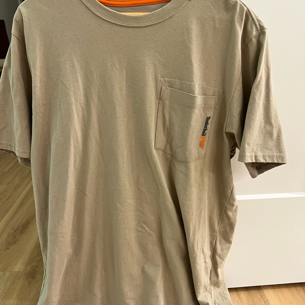 Timberland PRO Men's Beige Short Sleeve Tee